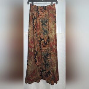 Coldwater Creek Multicolor Paisley Maxi Skirt